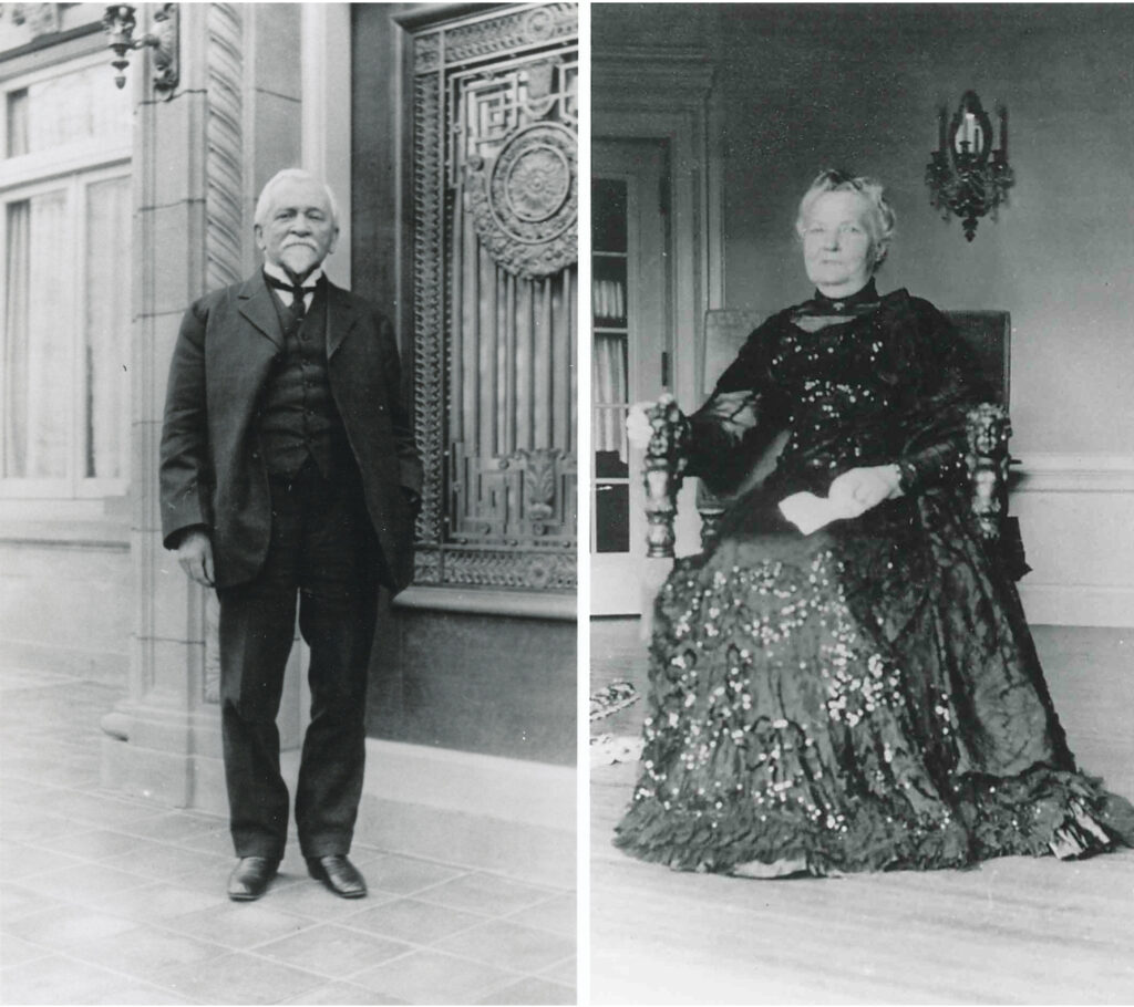 Henry Pittock and Georgiana Burton Pittock portrait photo
