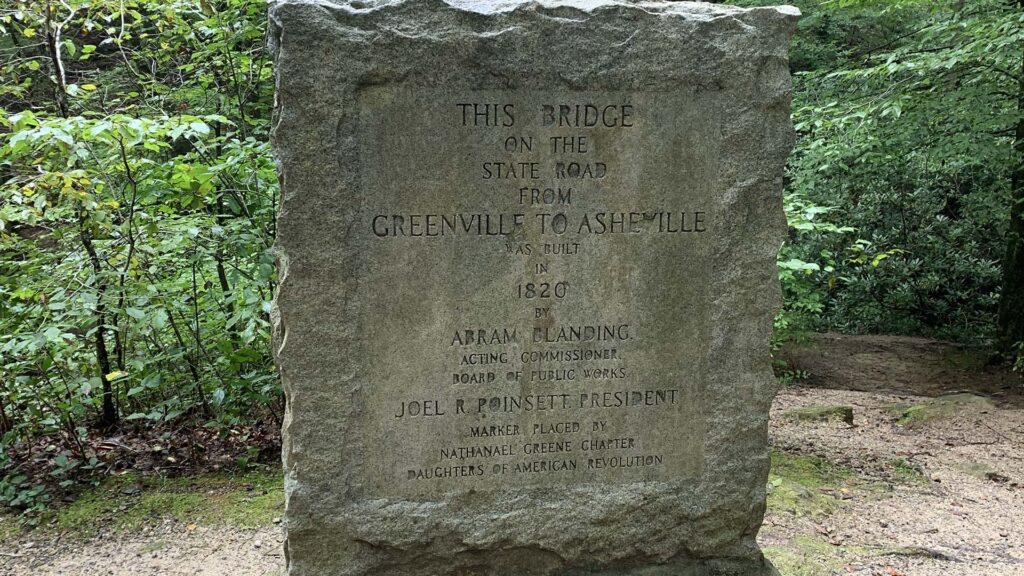 Poinsett bridge stone marker 1