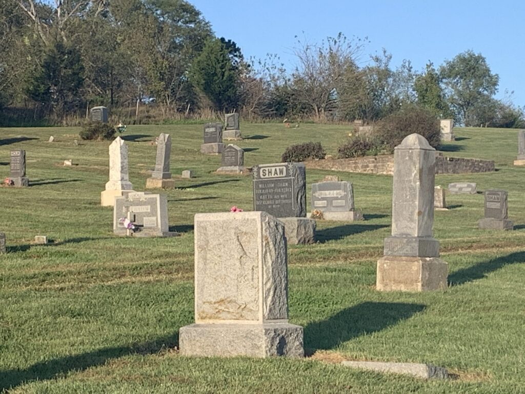 Stull Cemetery headstones