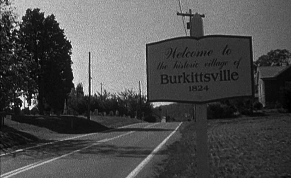 Burkittsville welcome sign