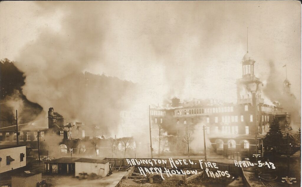 arlington hotel fire 1923