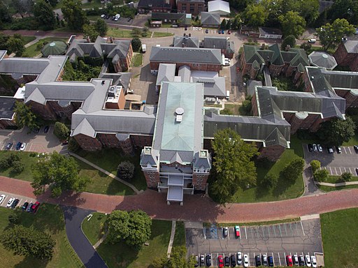 Athens Lunatic Asylum aerial view bat