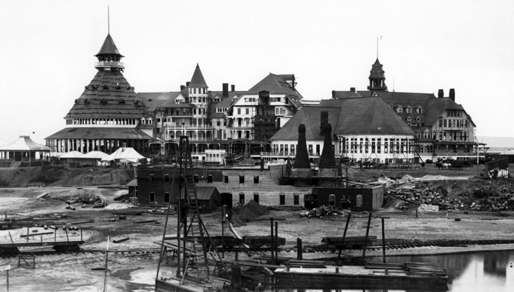 Hotel del coronado construction 1888