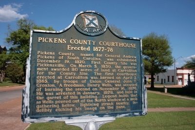 Pickens County Courthouse marker