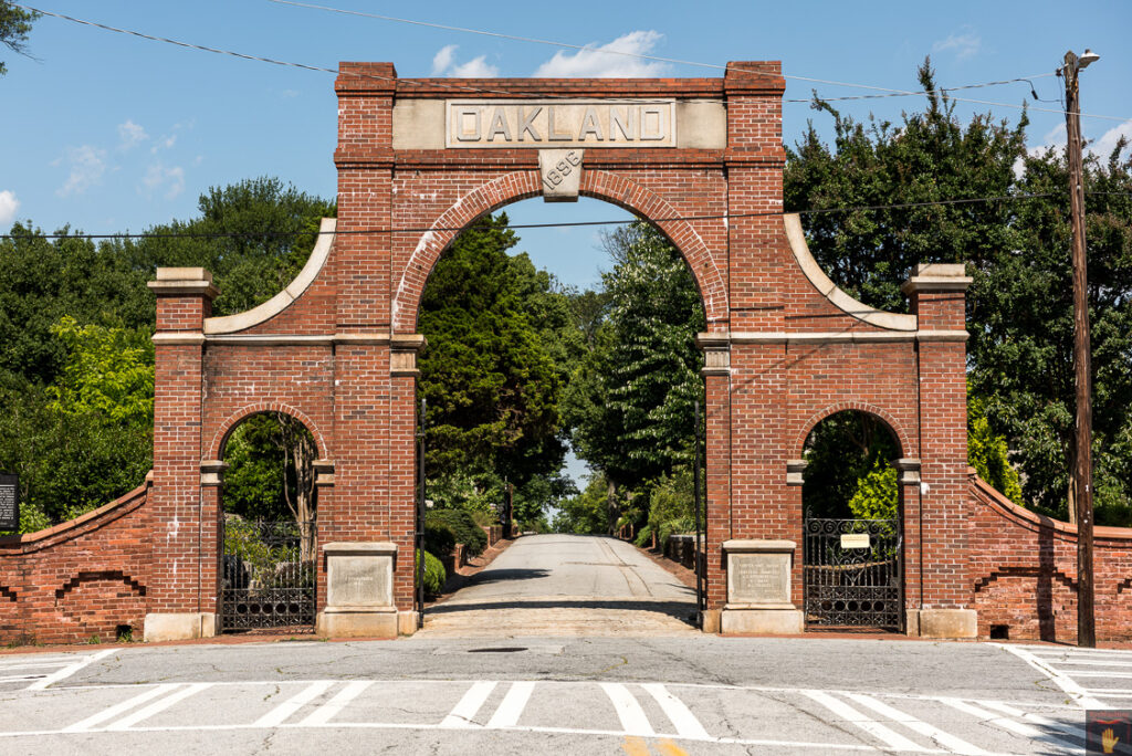 oakland cemetery iconic gates