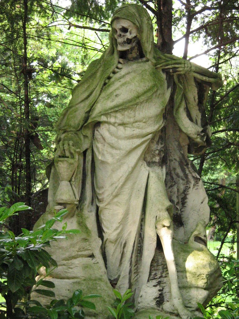 Grim Reaper Cemetery Statue