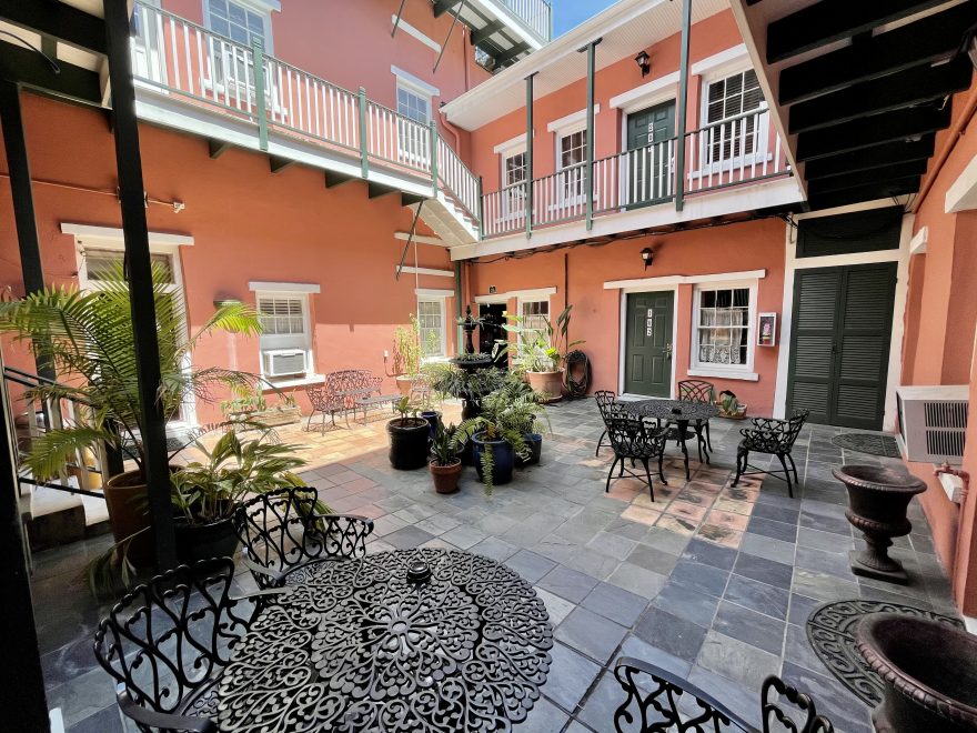 courtyard at hotel villa convento