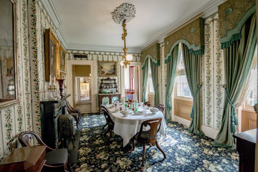 gallier house inside dining room