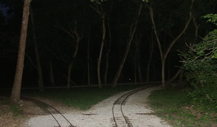 zombie road railroad night