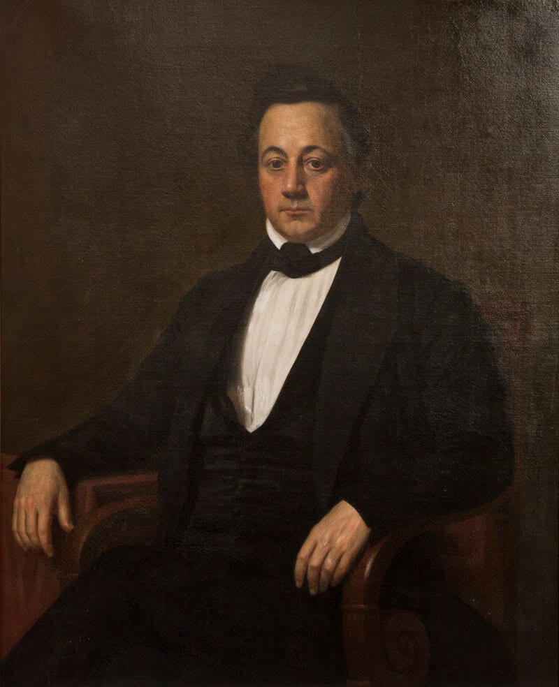 portrait painting of flix grima in Hermann Grima house